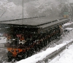 恵那山トンネル工事